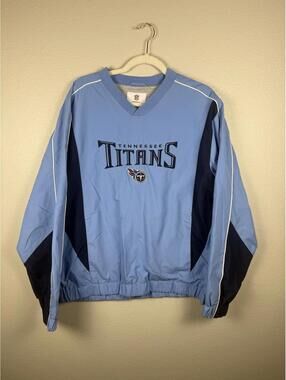 Tennessee Titans Jacket Unisex M NFL Football Pullover Embroidered Team Patch